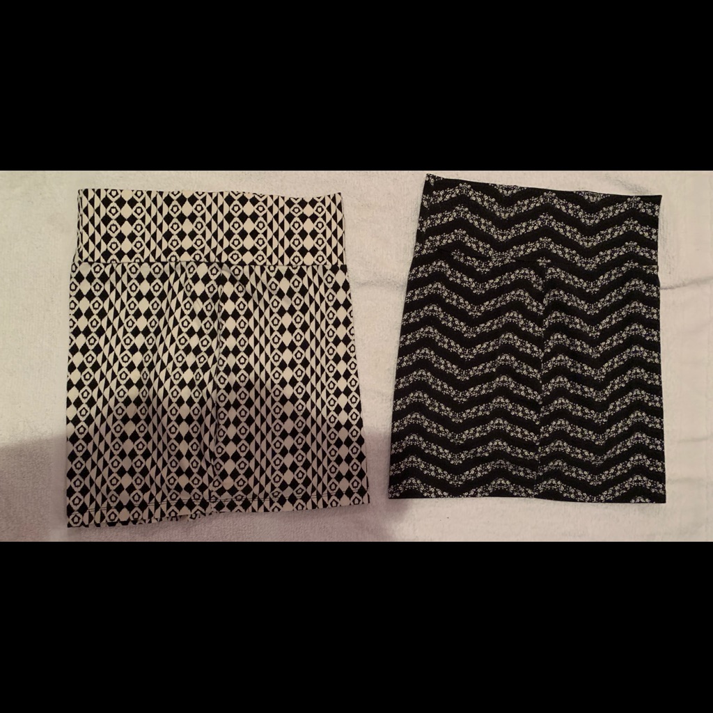 Two Pattern Mini Skirts